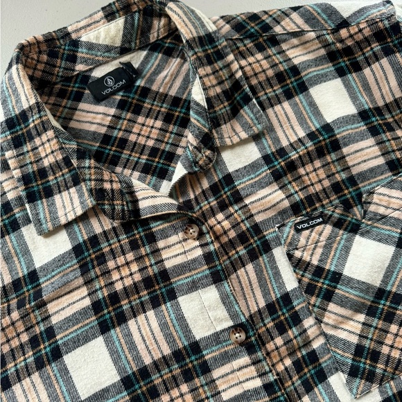 Volcom Plaid To Meet U Long Sleeve Flannel XS - Picture 7 of 14